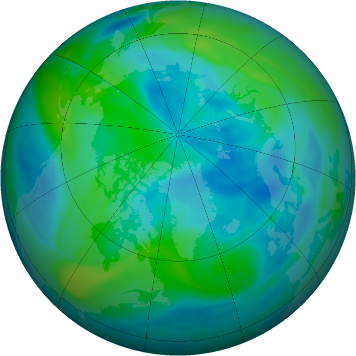 Arctic ozone map for 28 September 2006